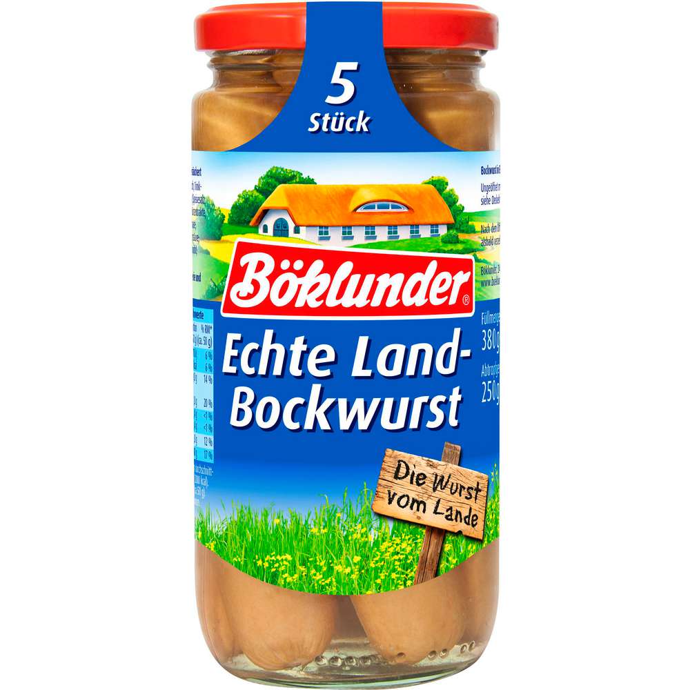 Produktabbildung Böklunder Echte Land-Bockwurst