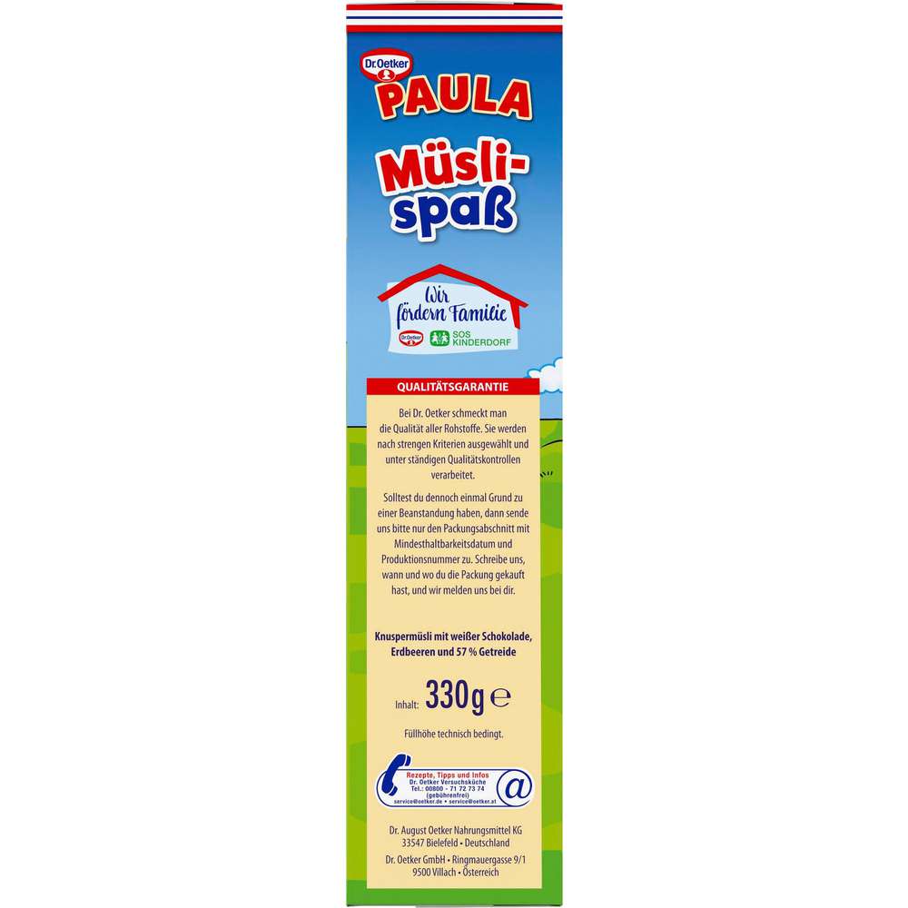 Produktabbildung Dr. Oetker Müslispaß, Paula Erdbeere 