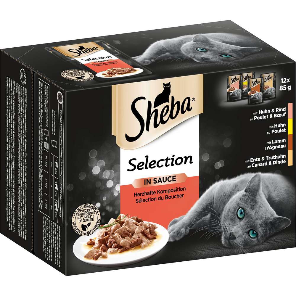 Produktabbildung Sheba Katzen-Nassfutter, Komposition/Sauce