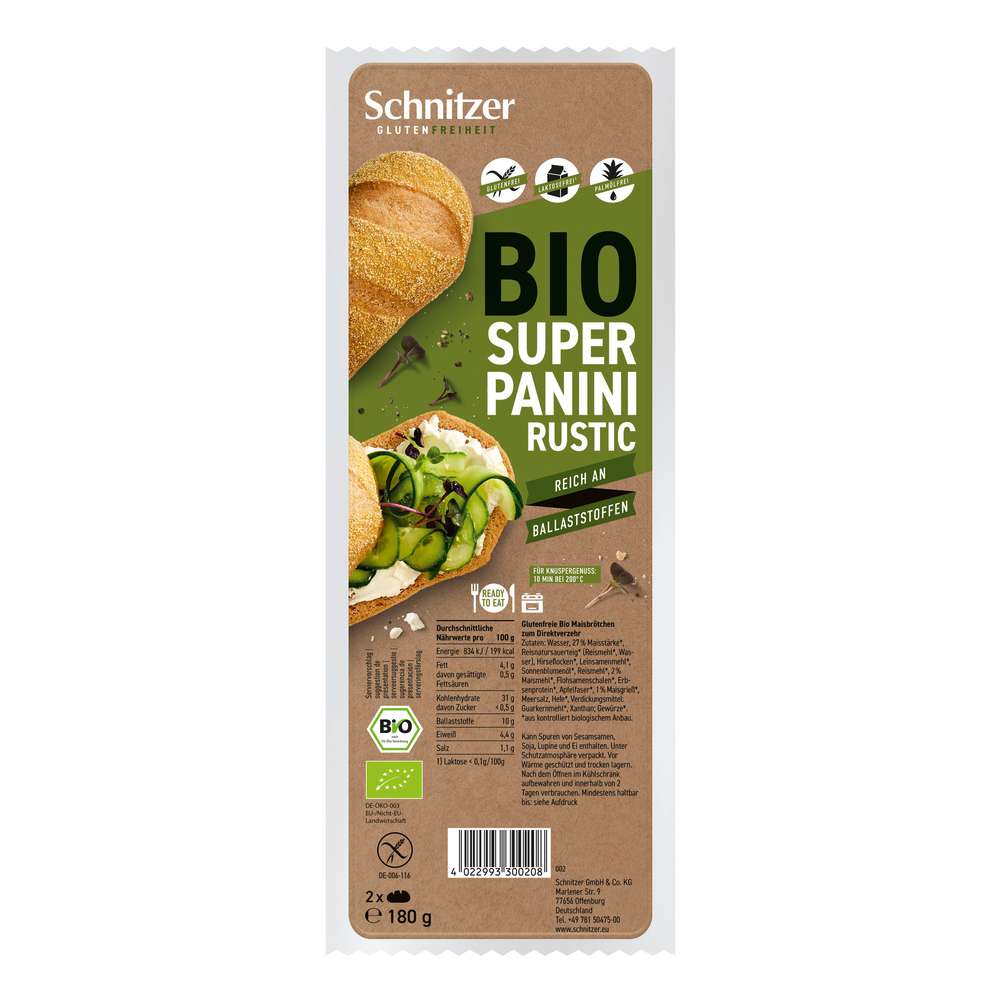 Produktabbildung Schnitzer Bio Super Panini Rustic