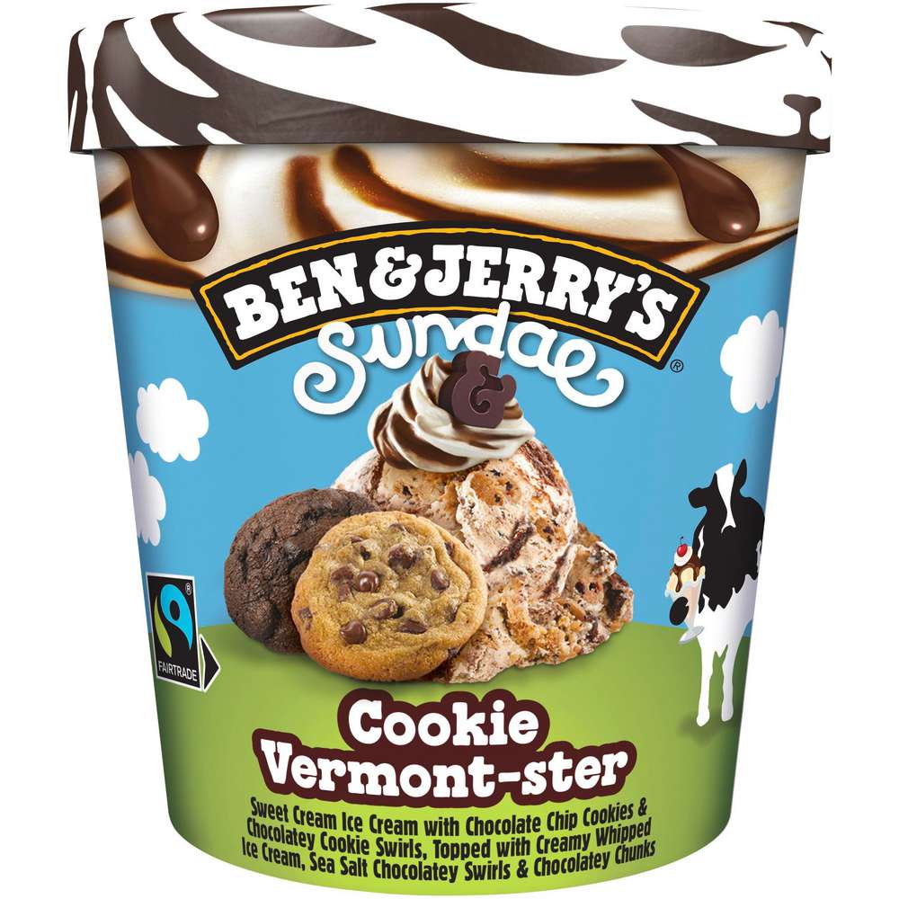 Produktabbildung Ben & Jerry's Eis, Sundae, Cookie Vermont