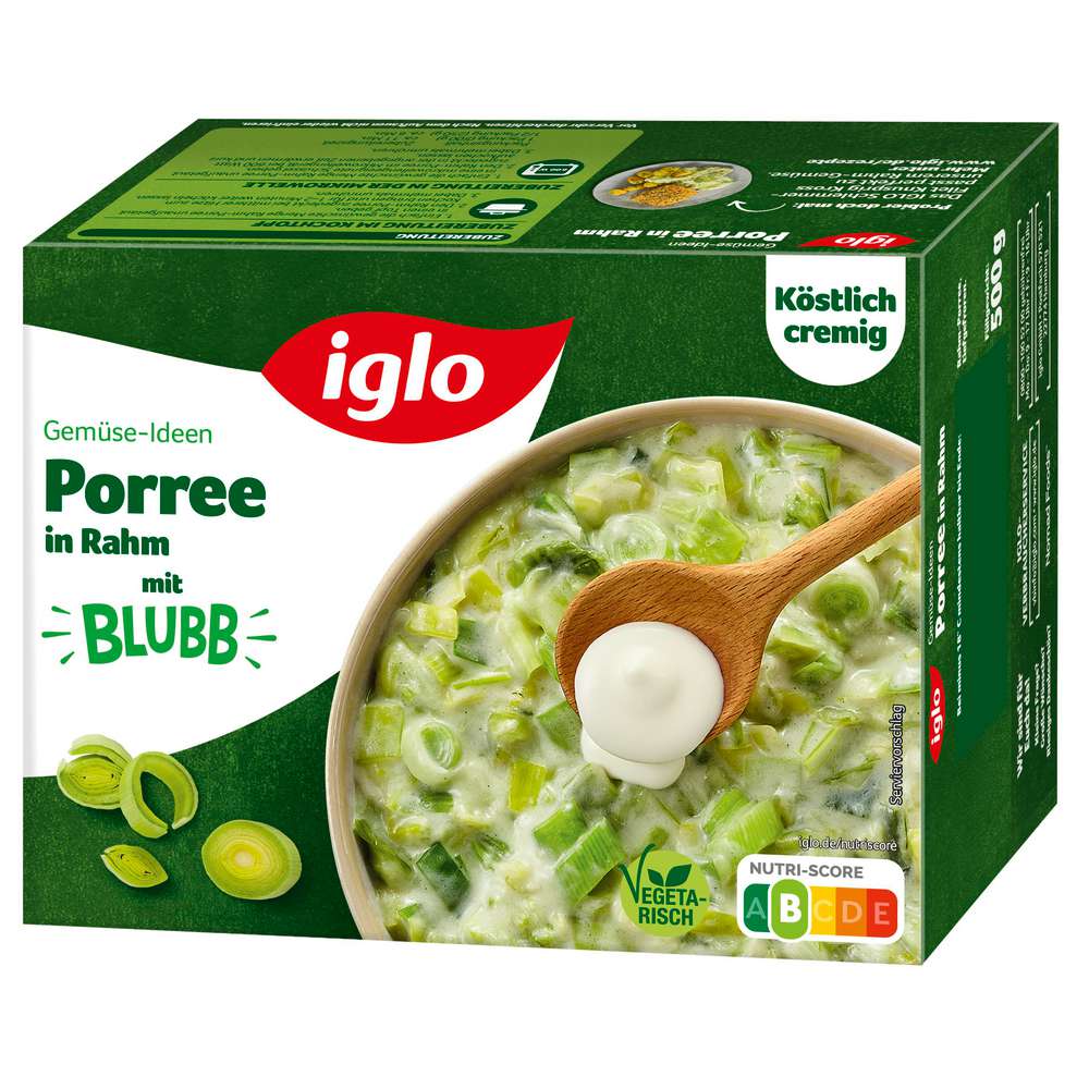 Produktabbildung Iglo Rahm-Gemüse Porree, tiefgekühlt