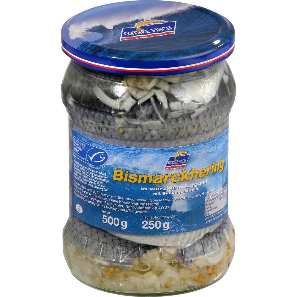 Produktabbildung Ostsee Fisch MSC Bismarckhering