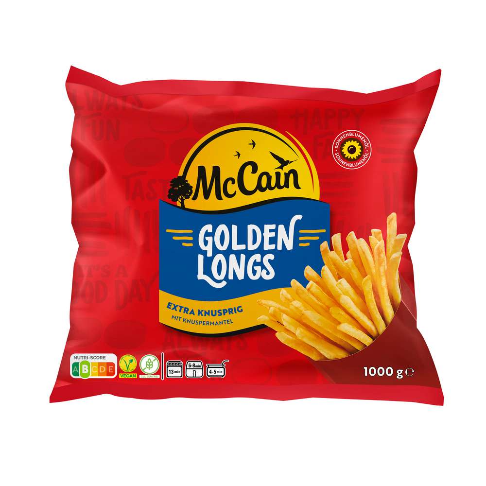 Produktabbildung McCain Pommes Frites Golden Longs, tiefgekühlt