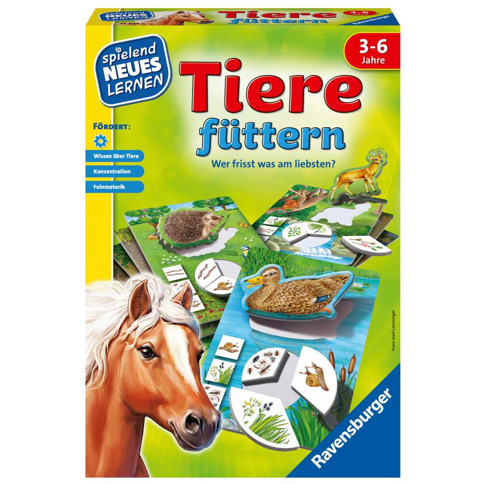 Produktabbildung Ravensburger Lernspiel Tiere füttern, 3-6 Jahre