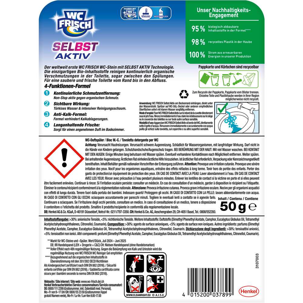 Produktabbildung WC Frisch Duftspüler Selbst Aktiv, Meeresfrische