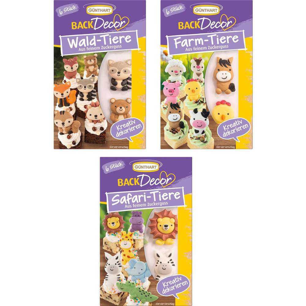 Produktabbildung Günthart Zuckertiere, sortiert