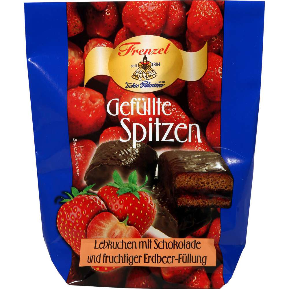 Produktabbildung Frenzel Lebkuchen mit Schokolade und Erdbeer-Füllung