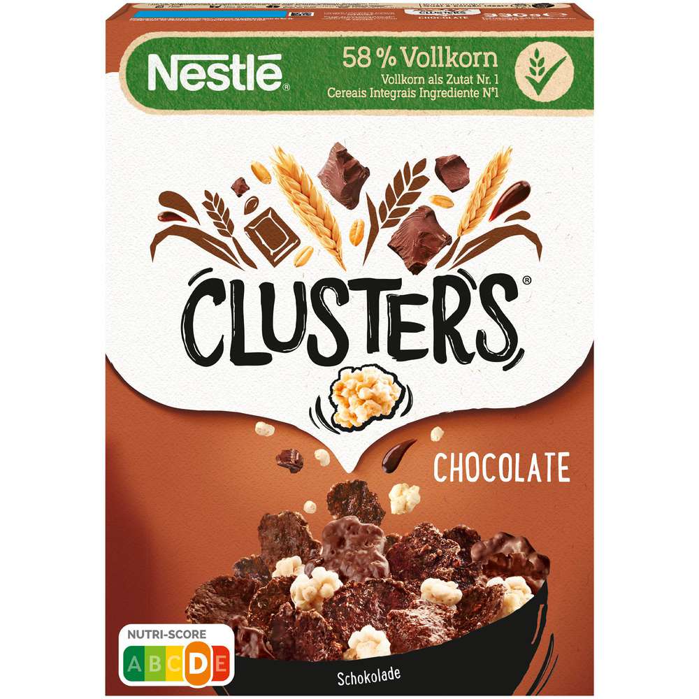 Produktabbildung Nestle Clusters, Schokolade