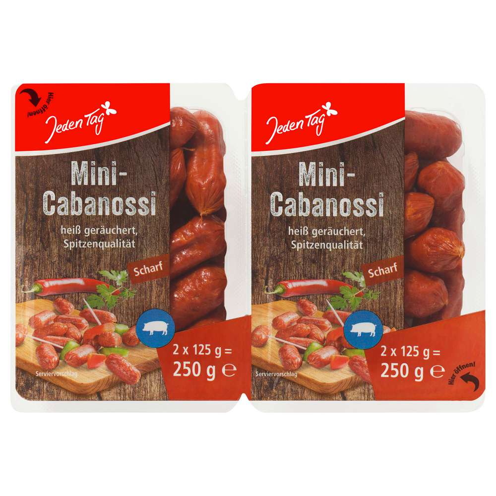 Produktabbildung Jeden Tag Mini-Cabanossi, Pikant