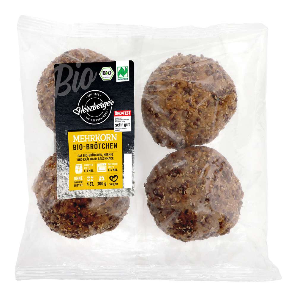 Produktabbildung Herzberger Bio Mehrkornbrötchen