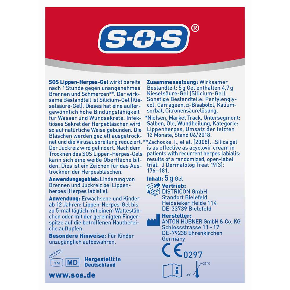 Produktabbildung SOS Lippenherpes Gel