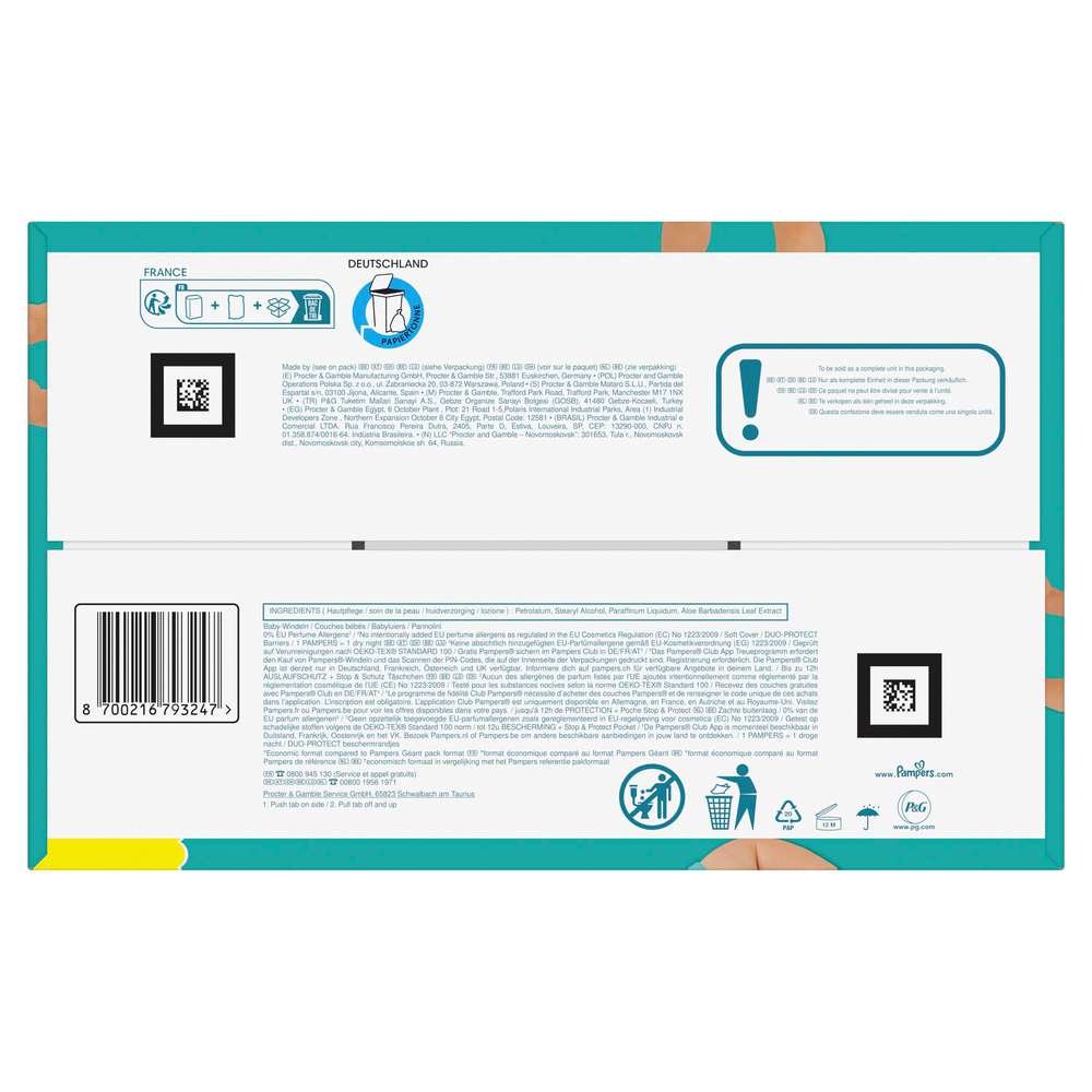 Produktabbildung Pampers Windeln Baby Dry Gr.5+ Junior Plus 12-17 kg, Monatsbox