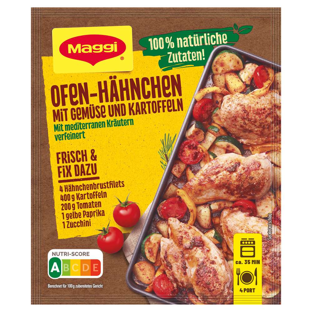 Produktabbildung Maggi Gewürzmischung Ofen-Hähnchen vom Blech