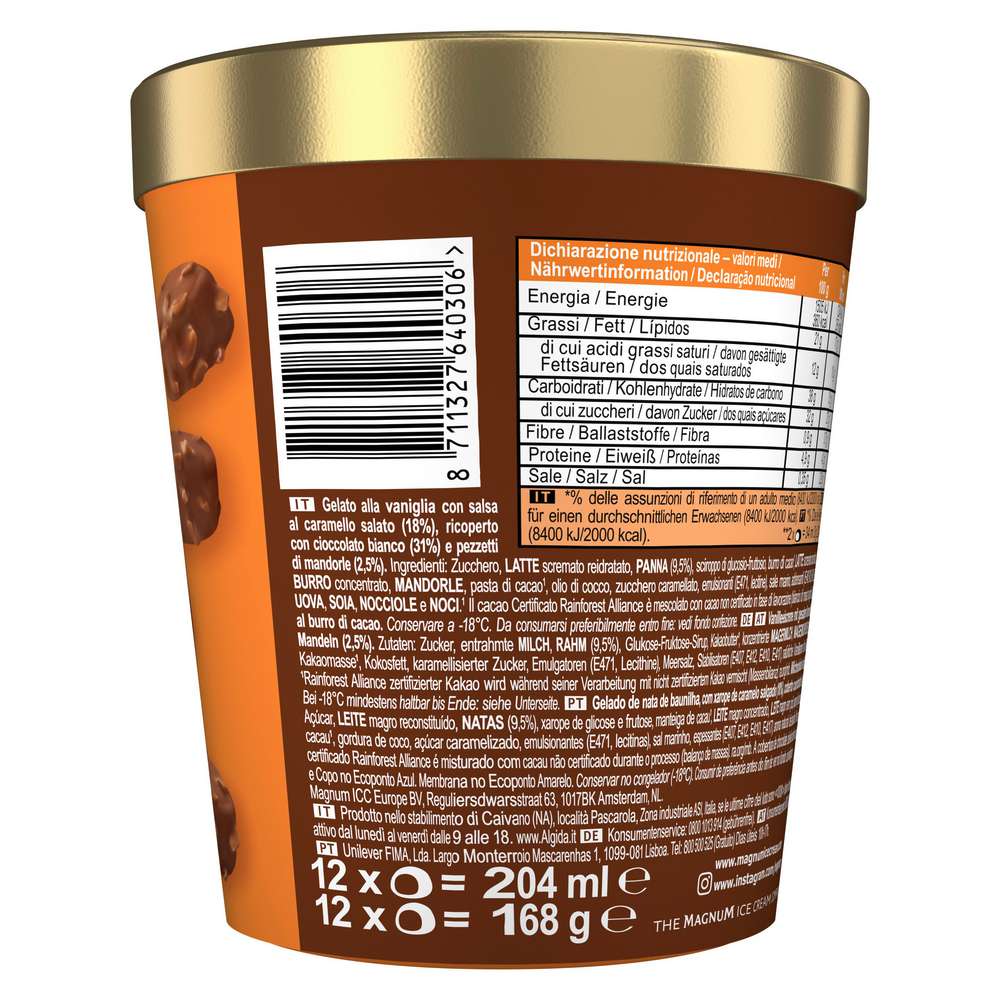 Produktabbildung Magnum Eis, Bonbon Salted Caramel & Almond