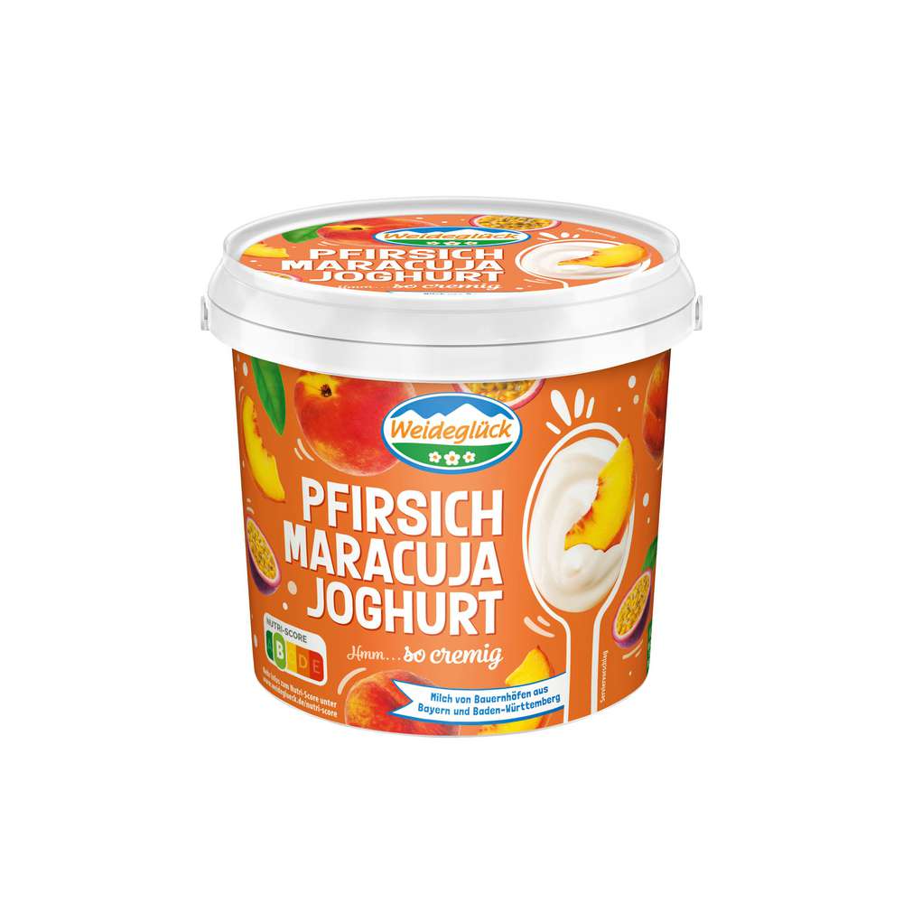 Produktabbildung Milchwerke Schwaben Fruchtjoghurt, Pfirsisch/Maracuja