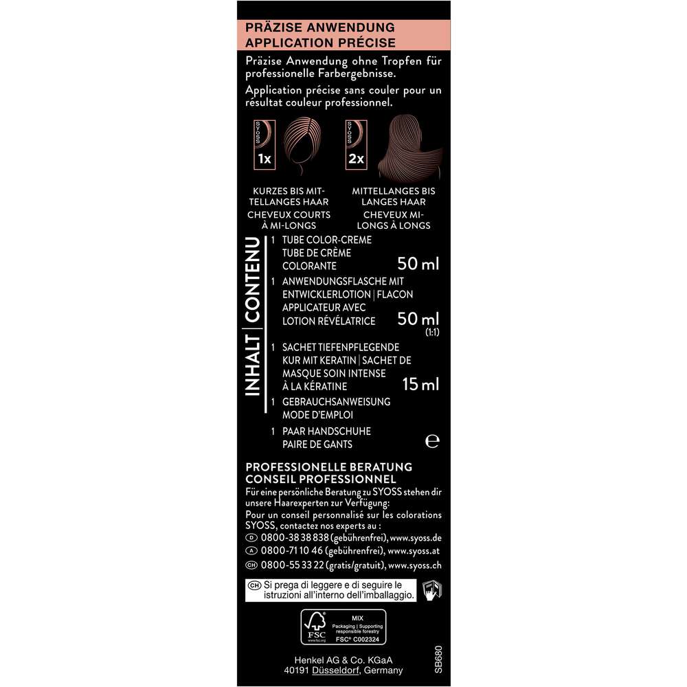 Produktabbildung Syoss Permanente Coloration 6_8 Dunkelblond