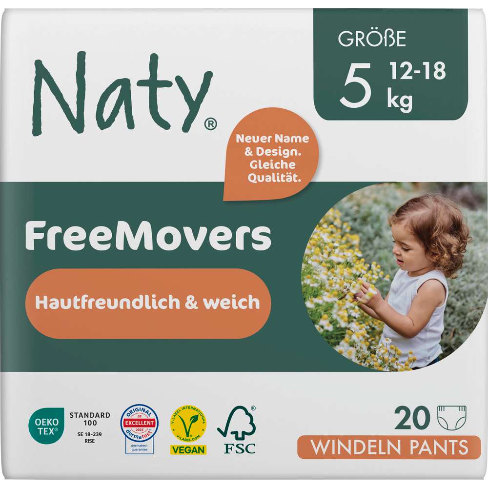 Produktabbildung Naty Eco Windeln 12-18kg, Gr. 5