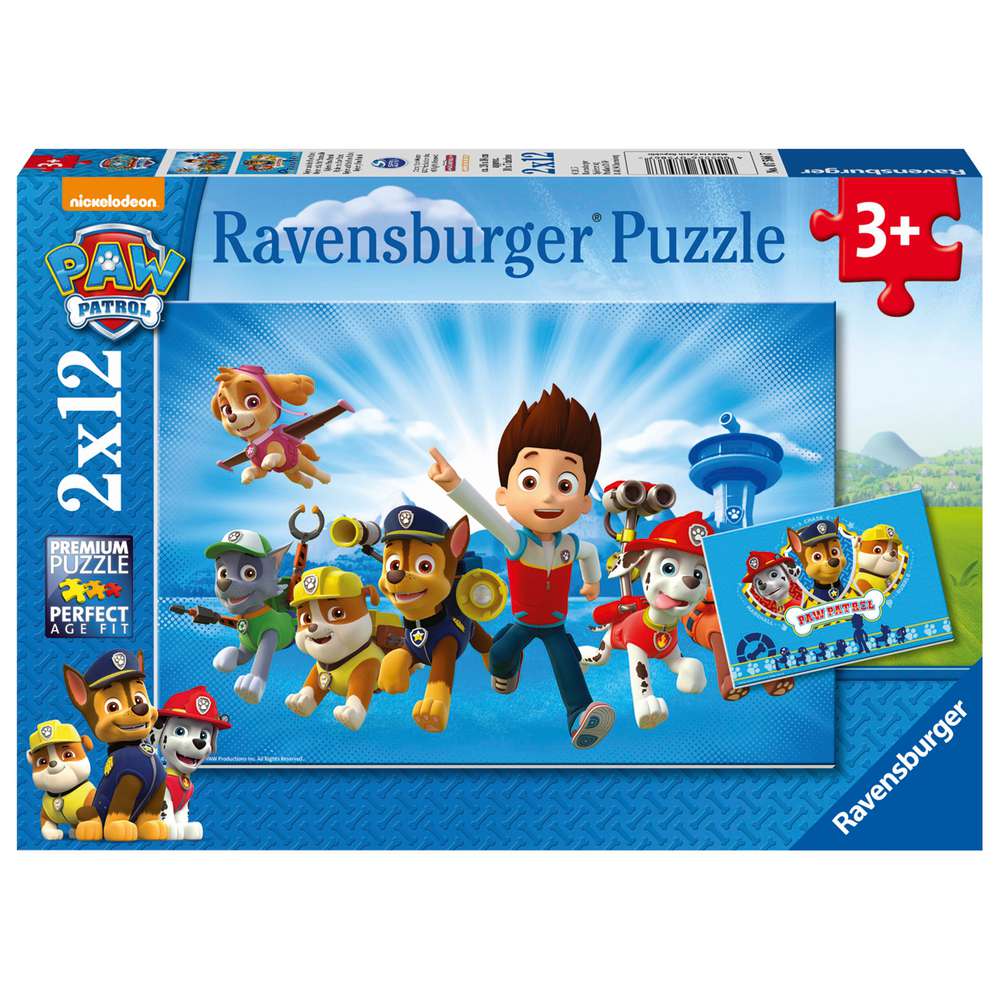 Produktabbildung Ravensburger Puzzle 2x12 Teile Ryder und die Paw Patrol