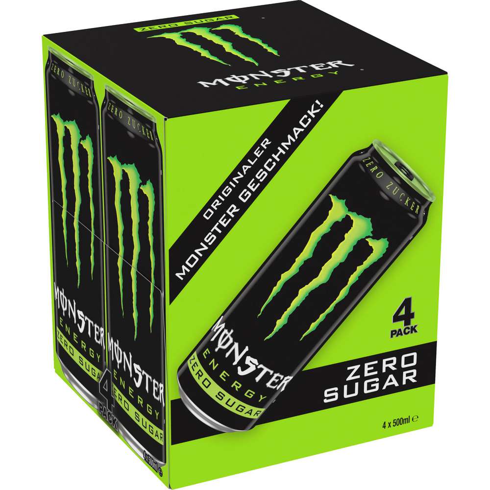 Produktabbildung Monster Energy Drink, Zero, 4er Pack Dosen