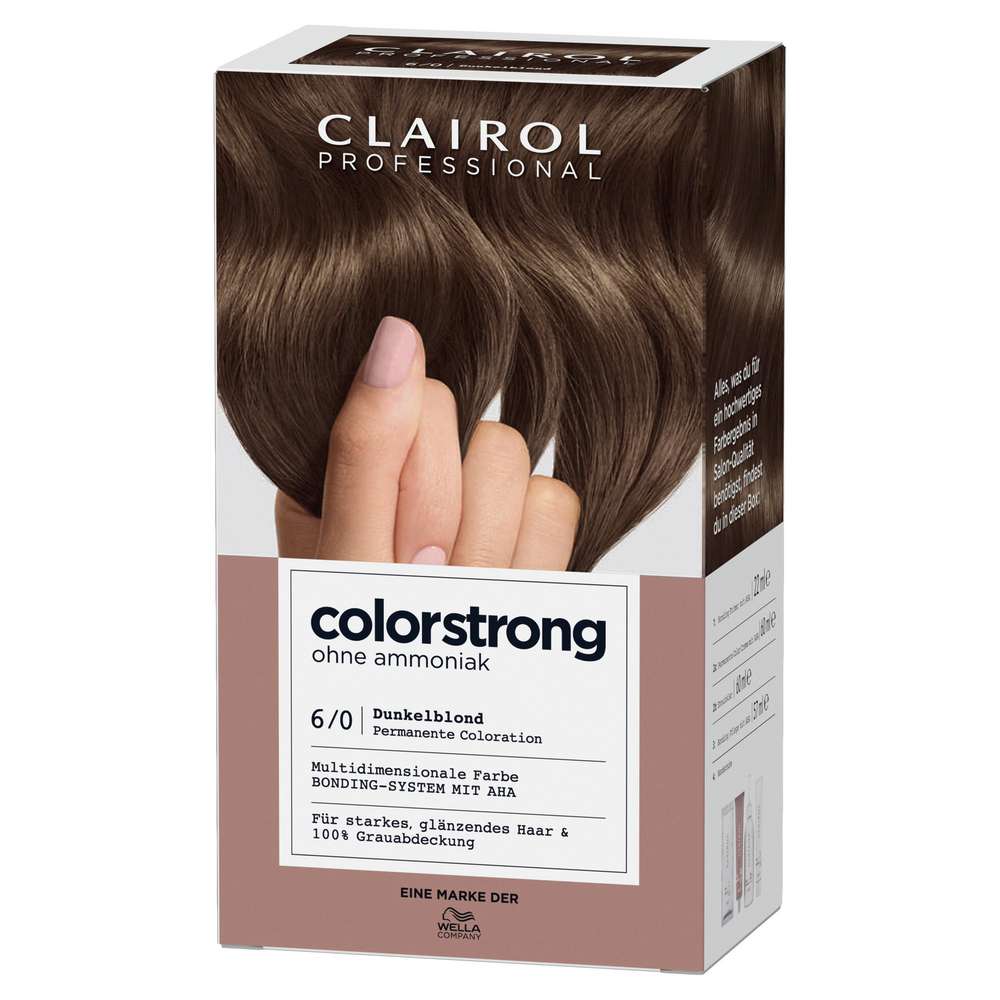 Produktabbildung Clairol Haarfarbe Colorstrong ohne Ammoniak, 6/0 Dunkelblond