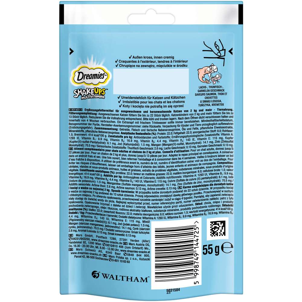 Produktabbildung Dreamies Katzen-Snack, Seafood