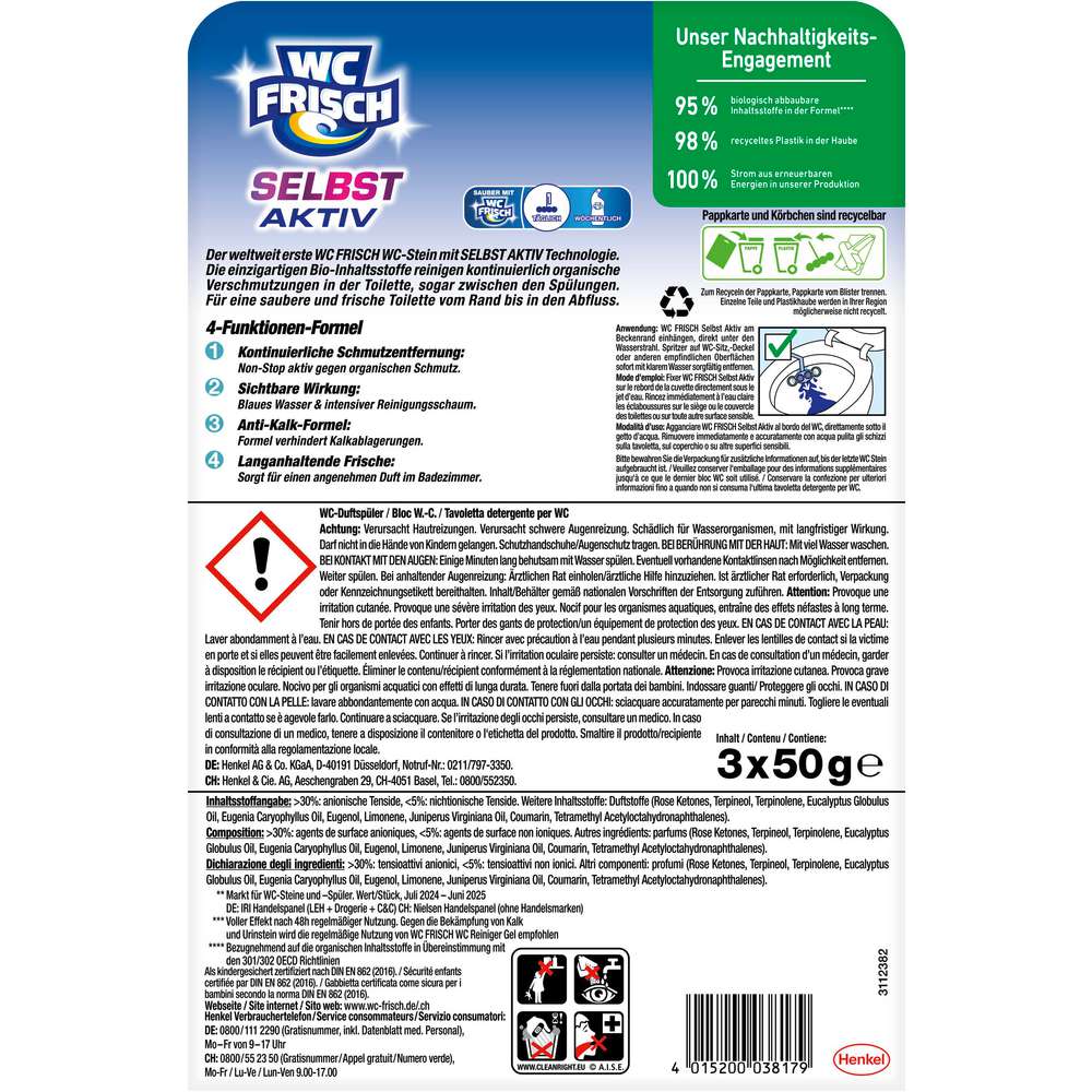Produktabbildung WC Frisch Duftspüler Selbst Aktiv, Ozeanfrische
