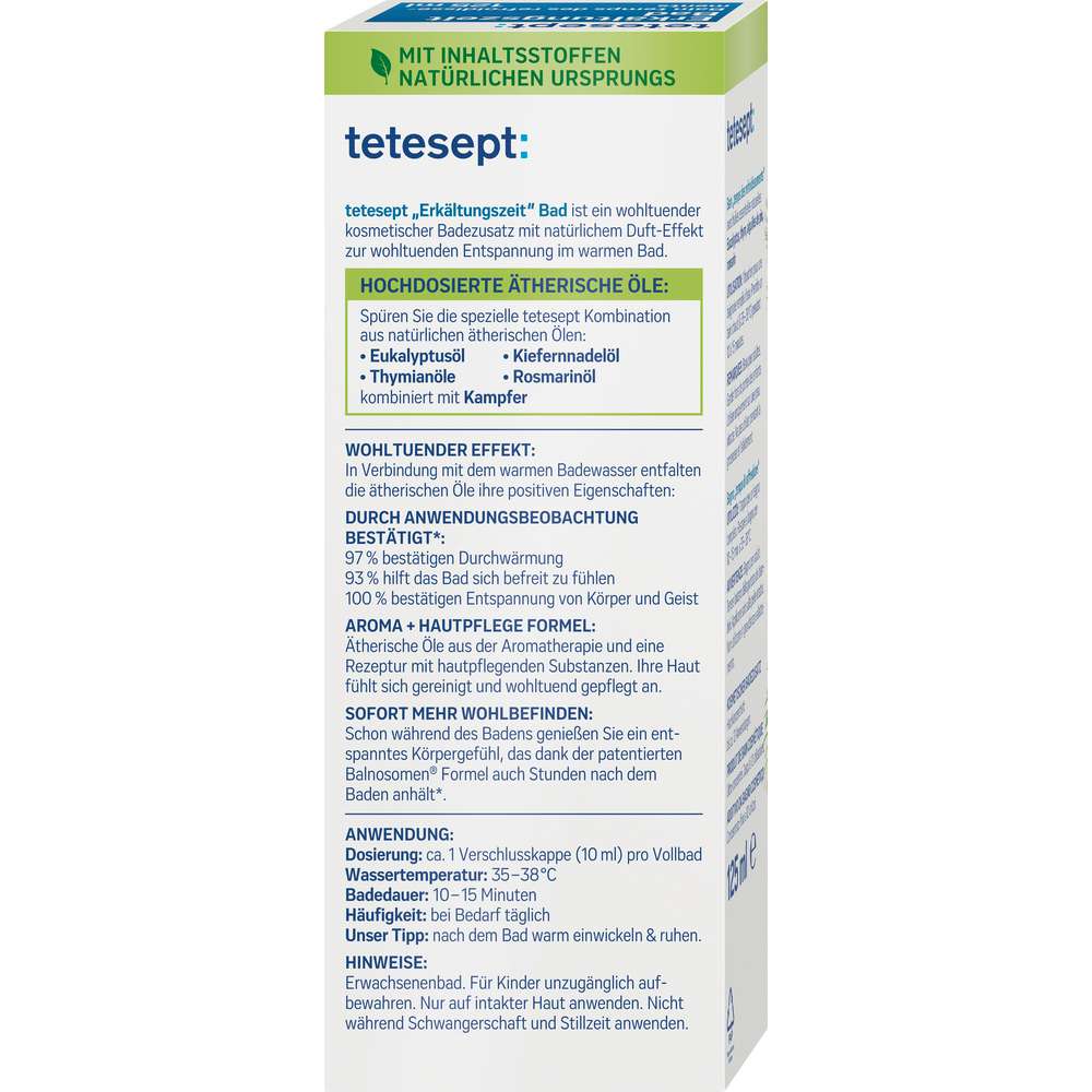 Produktabbildung tetesept Badezusatz Erkältungszeit