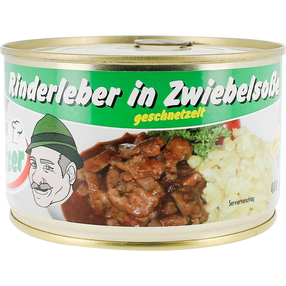 Produktabbildung De Pfälzer Rinderleber, in Zwiebelsoße