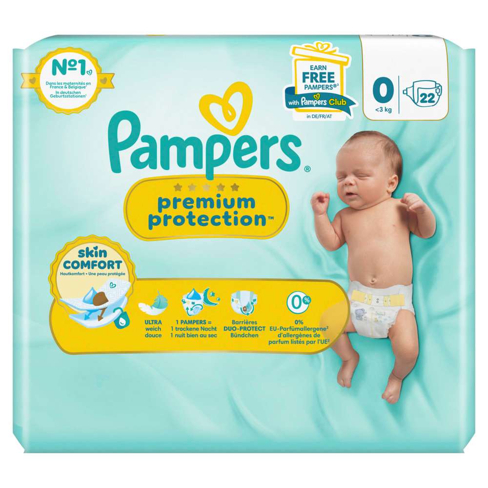 Produktabbildung Pampers Windeln Premium Protection Gr. 0 New Baby Micro