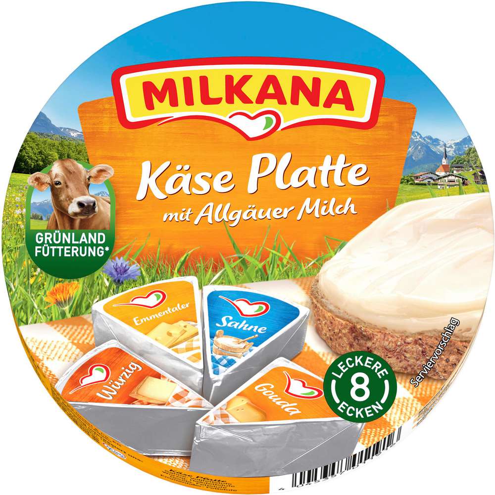 Produktabbildung Milkana Käse Platte Aufstrich