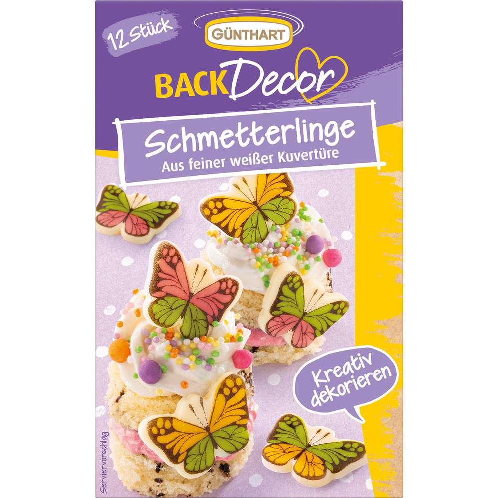 Produktabbildung Günthart Backdekor Schmetterlinge