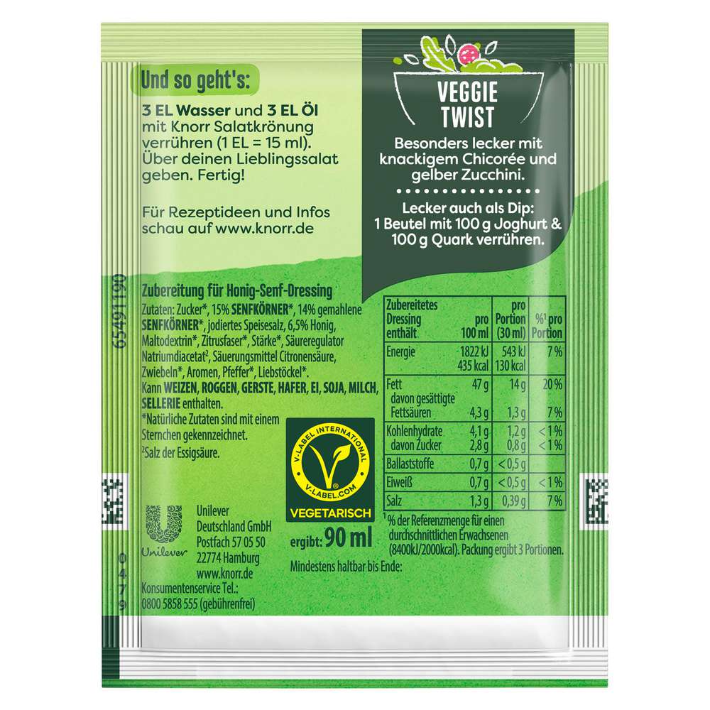 Produktabbildung Knorr Salat Krönung, Honig-Senf