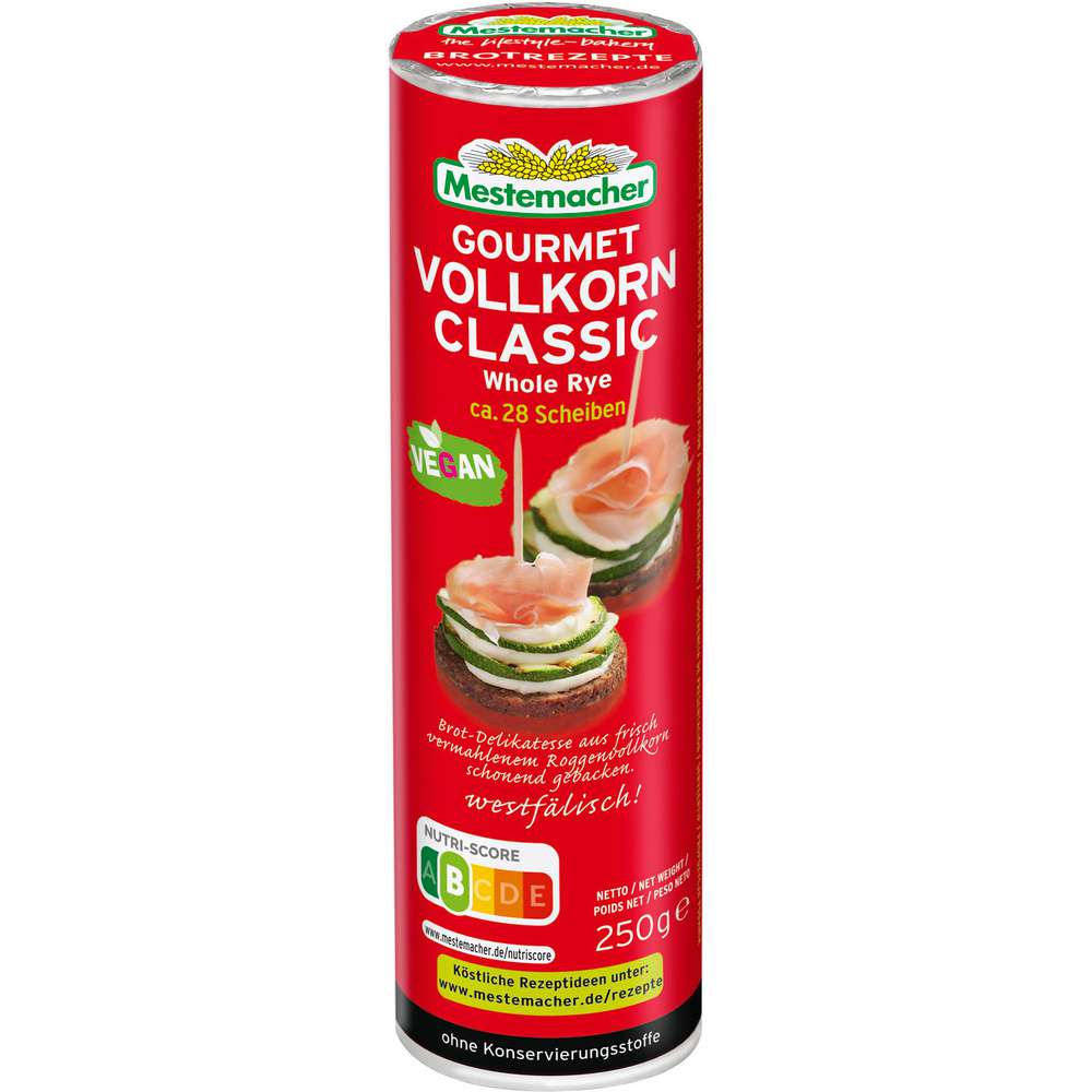 Produktabbildung Mestemacher Gourmet Vollkornbrot Classic Rolle