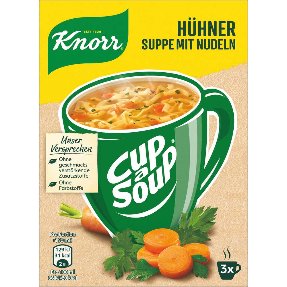 Produktabbildung Knorr Gewürzmischung Cup a Soup, Hühnersuppe mit Nudeln