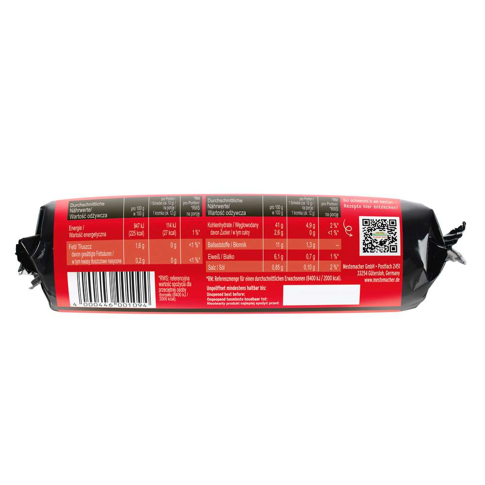 Produktabbildung Mestemacher Gourmet Vollkornbrot Classic Rolle