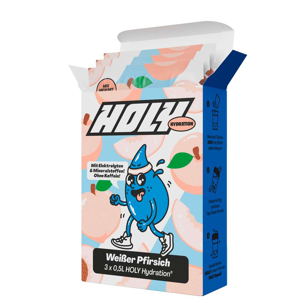 Produktabbildung HOLY Energy Pulver 3er Box Pfirsich