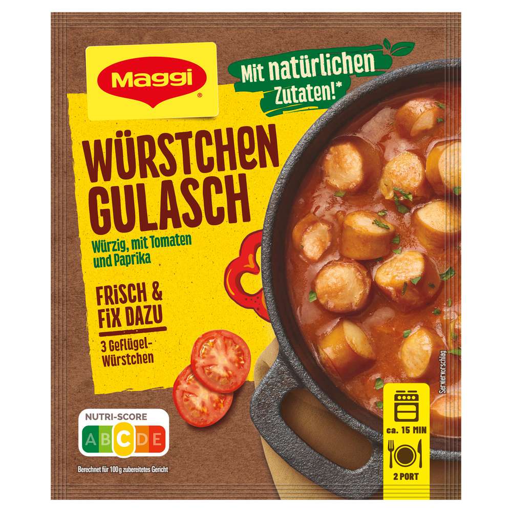 Produktabbildung Maggi Gewürzmischung, Würstchengulasch
