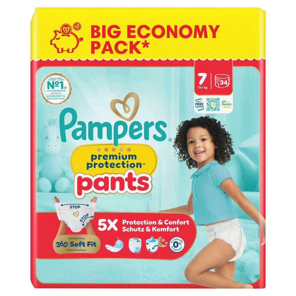Produktabbildung Pampers Baby Pants Premium Protection Gr.7 XXL 15+kg