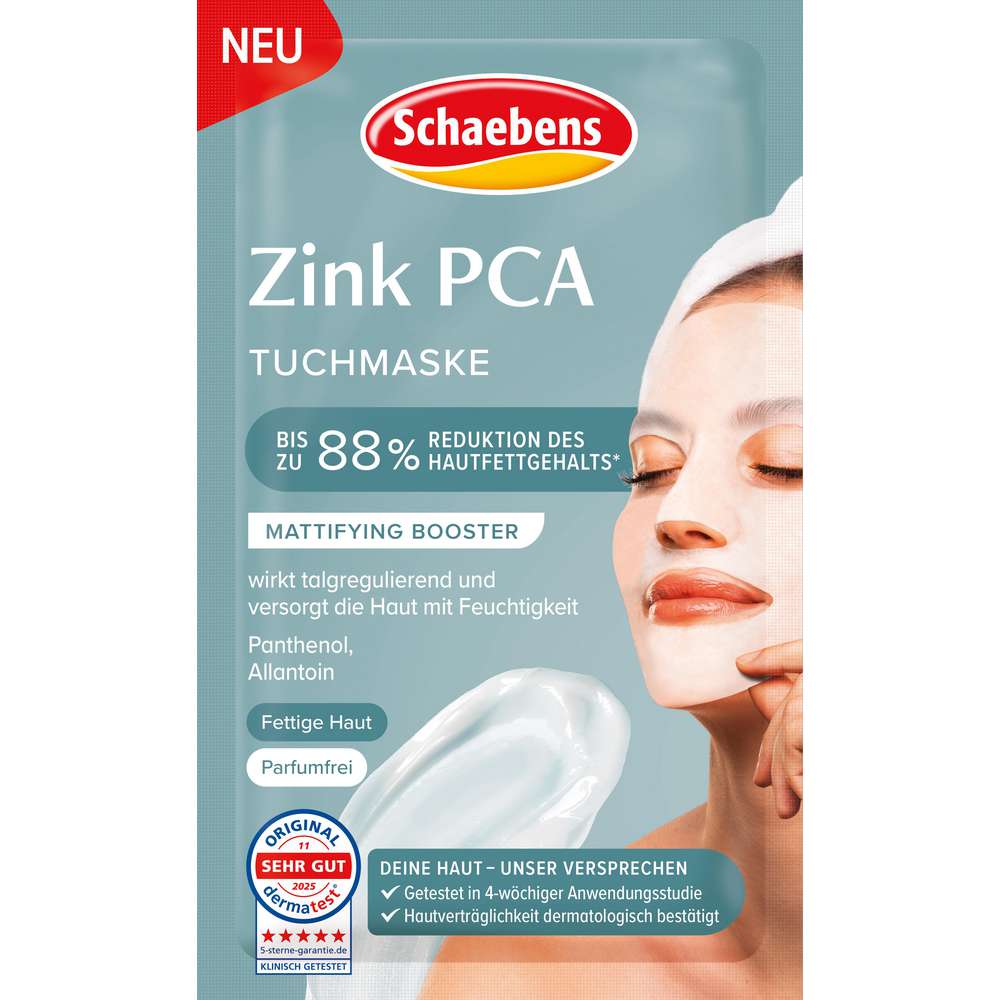 Produktabbildung Schaebens Tuchmaske, Zink