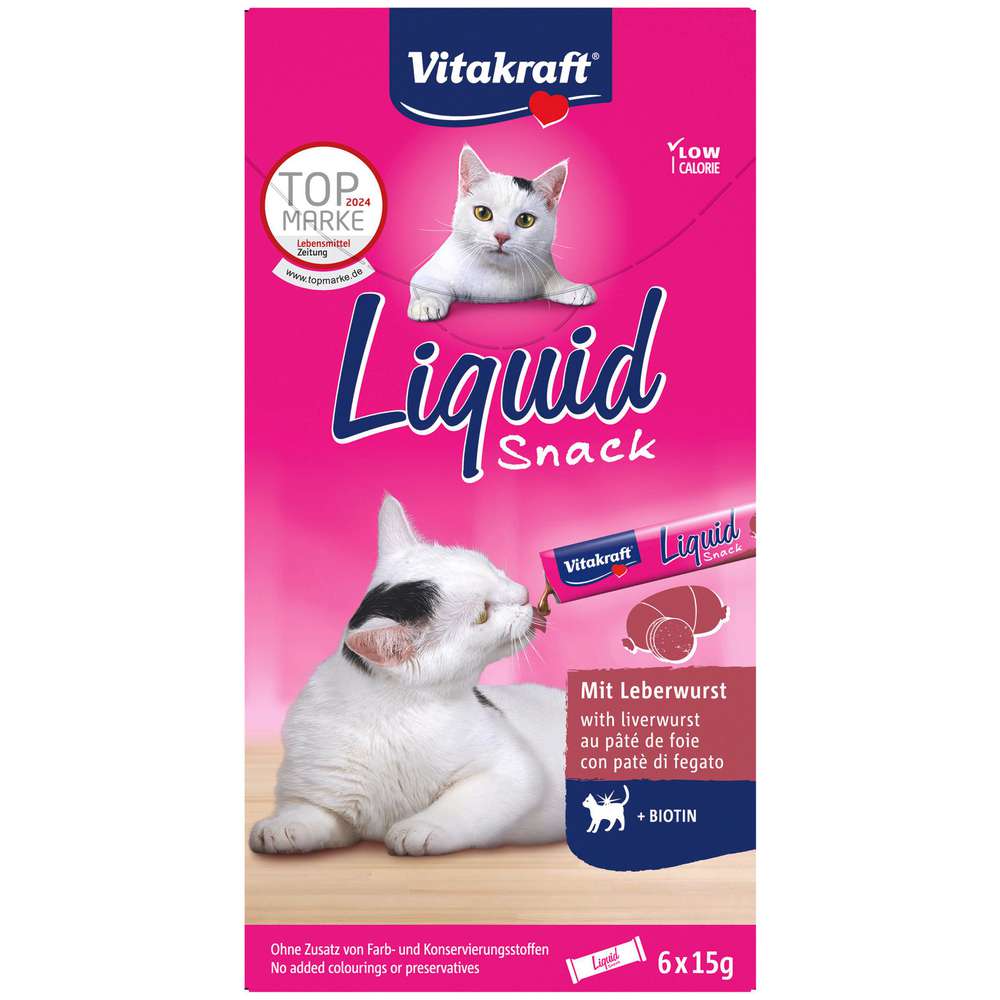 Produktabbildung Vitakraft Katzen-Snack Liquid, Leberwurst
