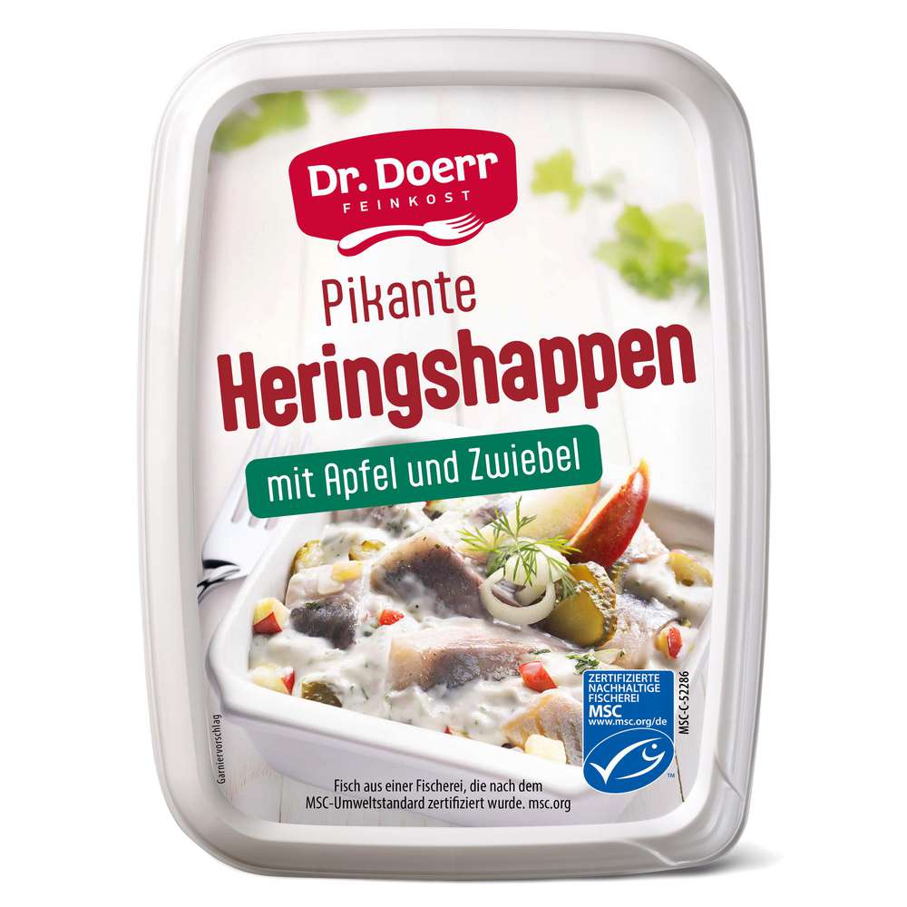 Produktabbildung Dr. Doerr Pikante Heringshappen mit Apfel & Zwiebel