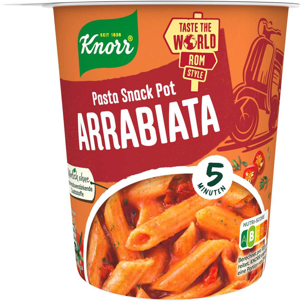 Produktabbildung Knorr Fertiggericht Pasta-Snack, Arrabiata