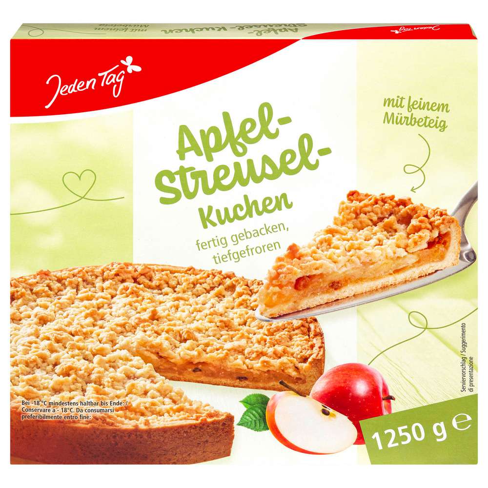 Produktabbildung Jeden Tag Apfel-Streusel-Kuchen, tiefgekühlt