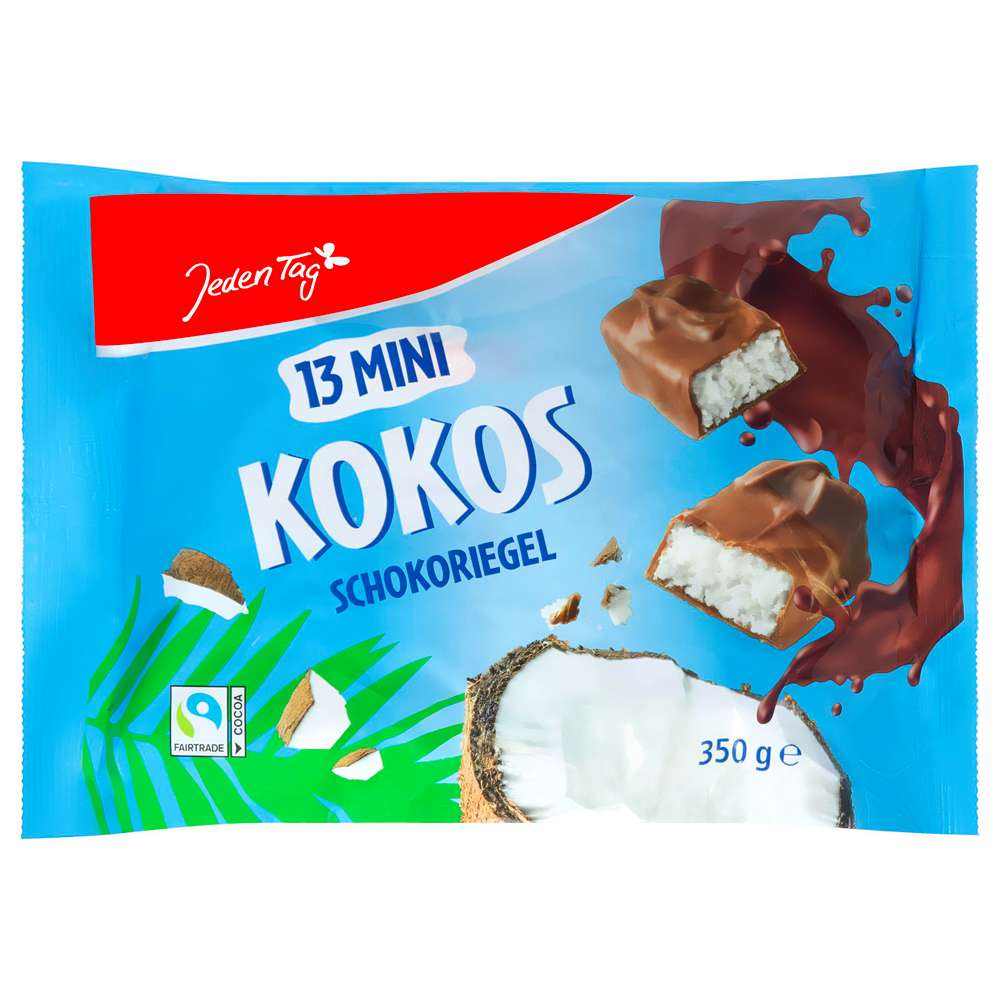 Produktabbildung Jeden Tag Mini Kokos Schokoriegel