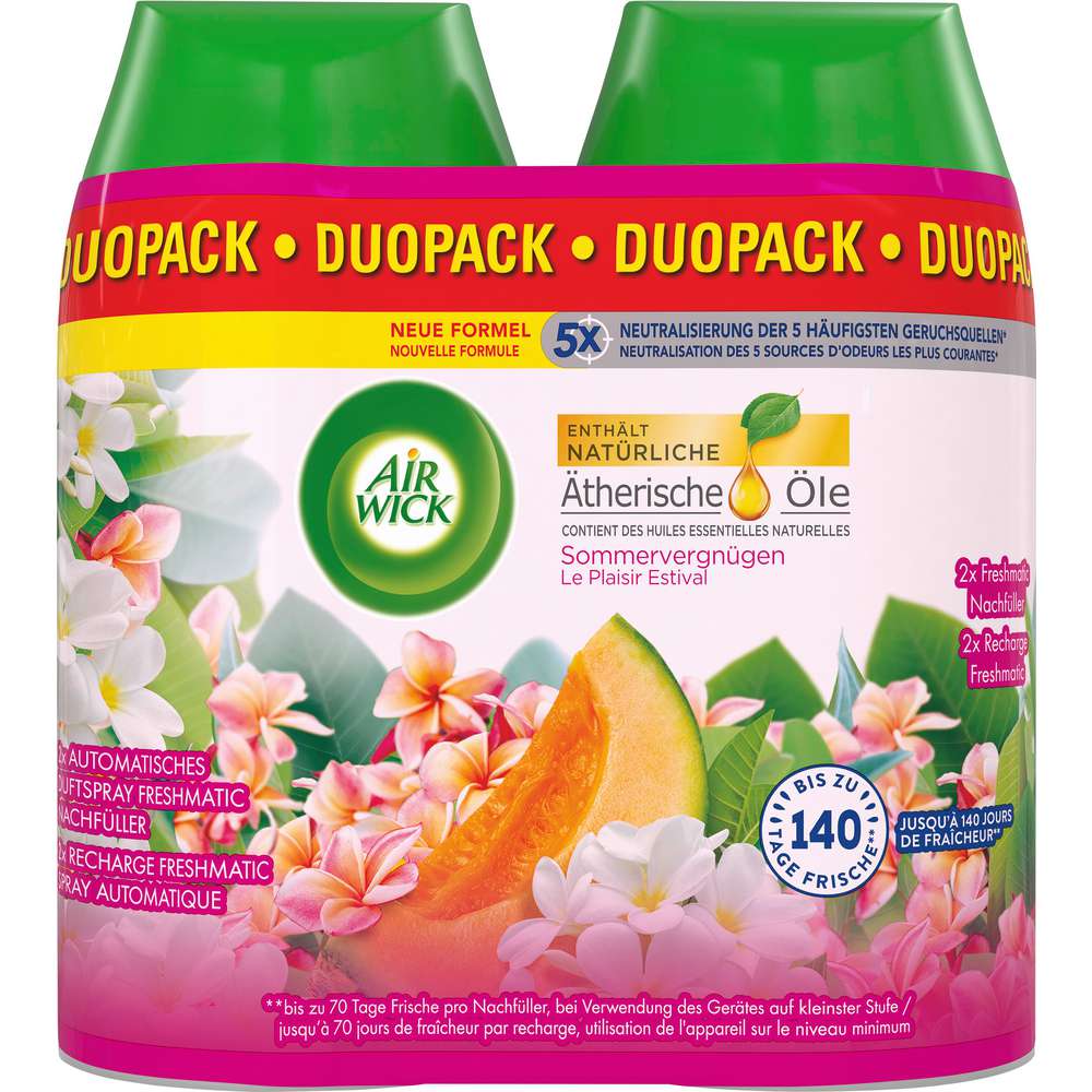 Produktabbildung Air Wick Nachfüller, Duo, Duftspray Sommervergnügen