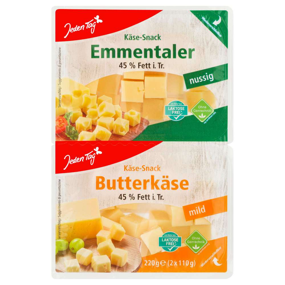 Produktabbildung Jeden Tag Käse-Snack Gouda/Maasdamer