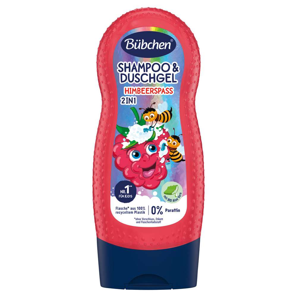 Produktabbildung Bübchen Kinder 2in1 Shampoo + Duschgel, Himbeerspaß