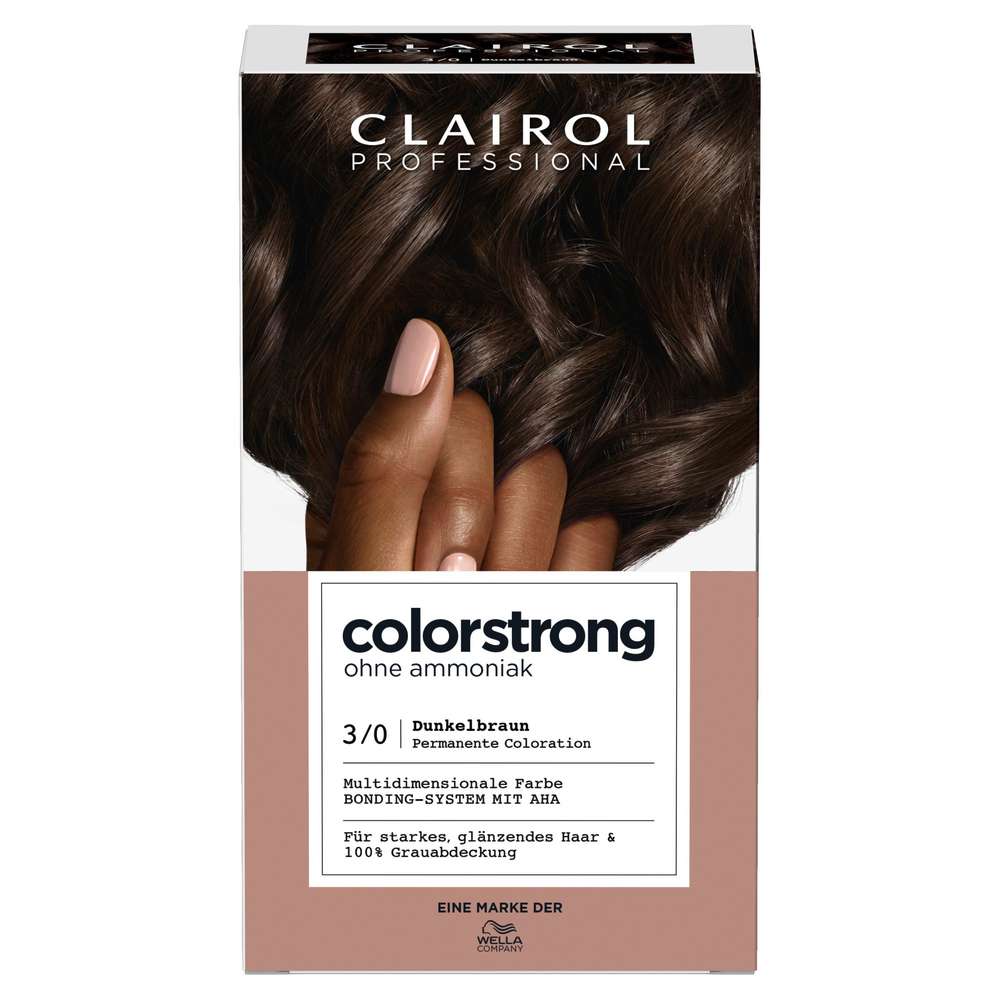 Produktabbildung Clairol Haarfarbe Colorstrong ohne Ammoniak, 3/0 Dunkelbraun
