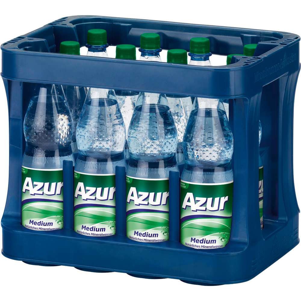 Produktabbildung Azur Mineralwasser, Medium (12x 1,000 Liter)